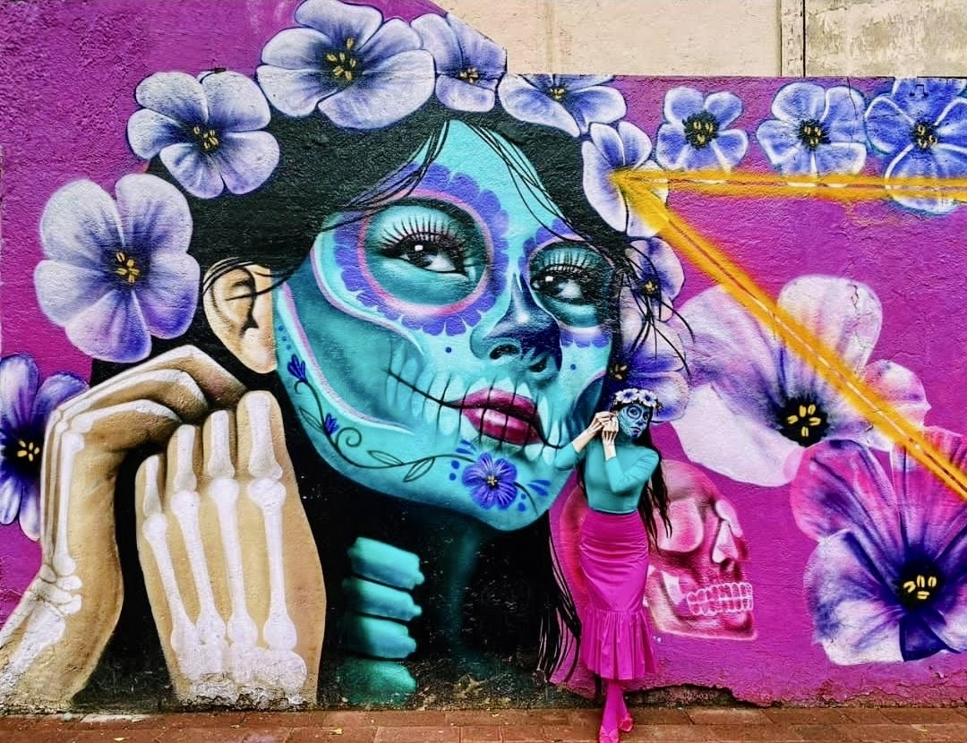 La Catrina mural tribute by Dr. Twms