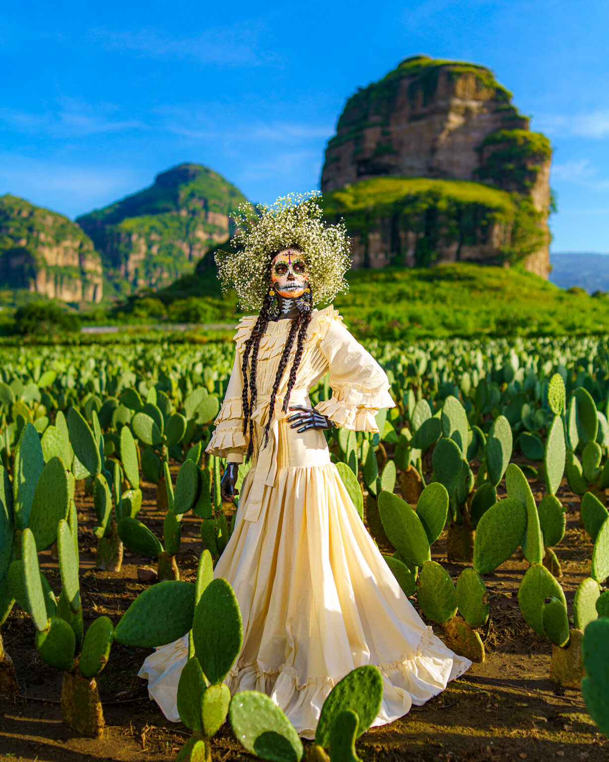 Tlayacapan nopal fields photoshoot