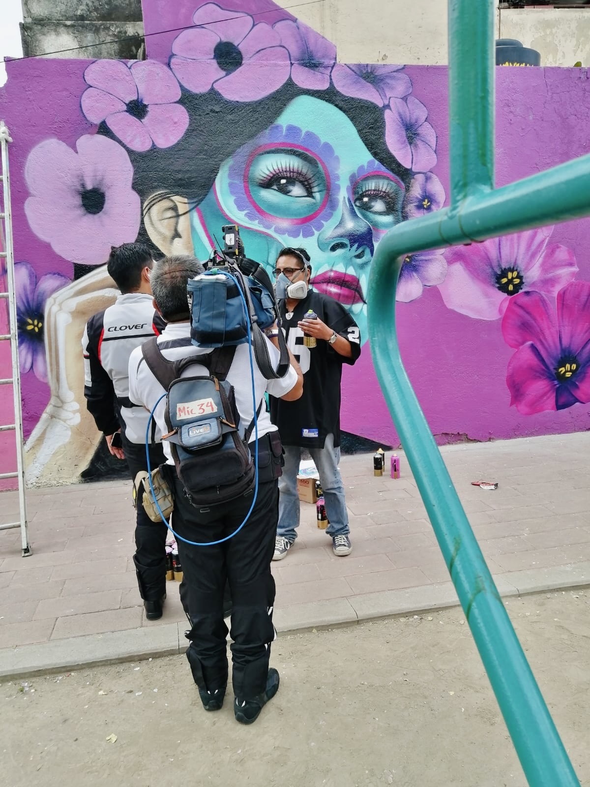 Urban mural in Garibaldi Mexico City