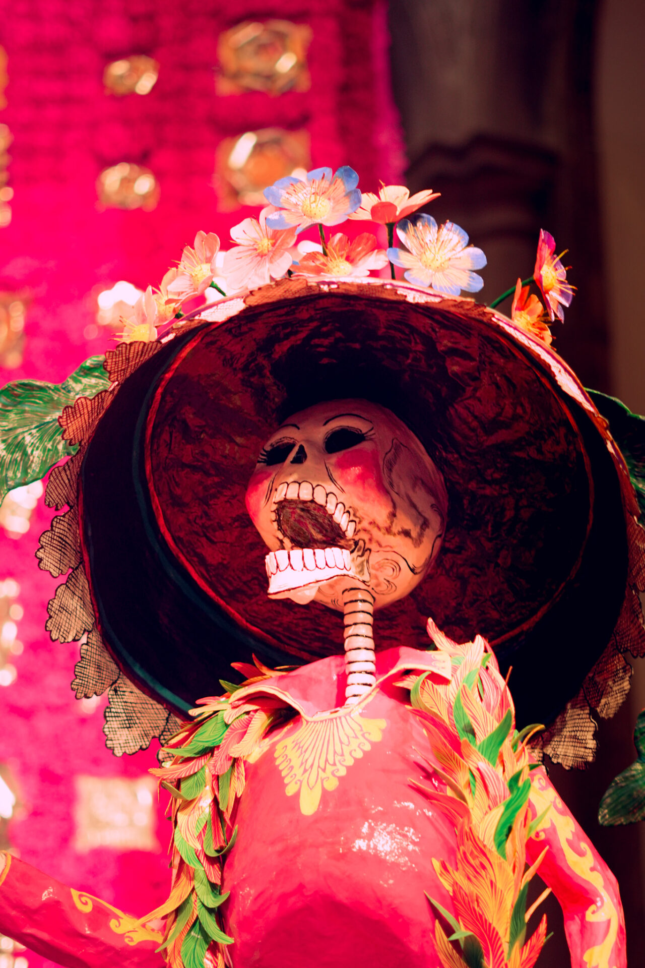 Details of the Citibanamex altar with artisan collaborations