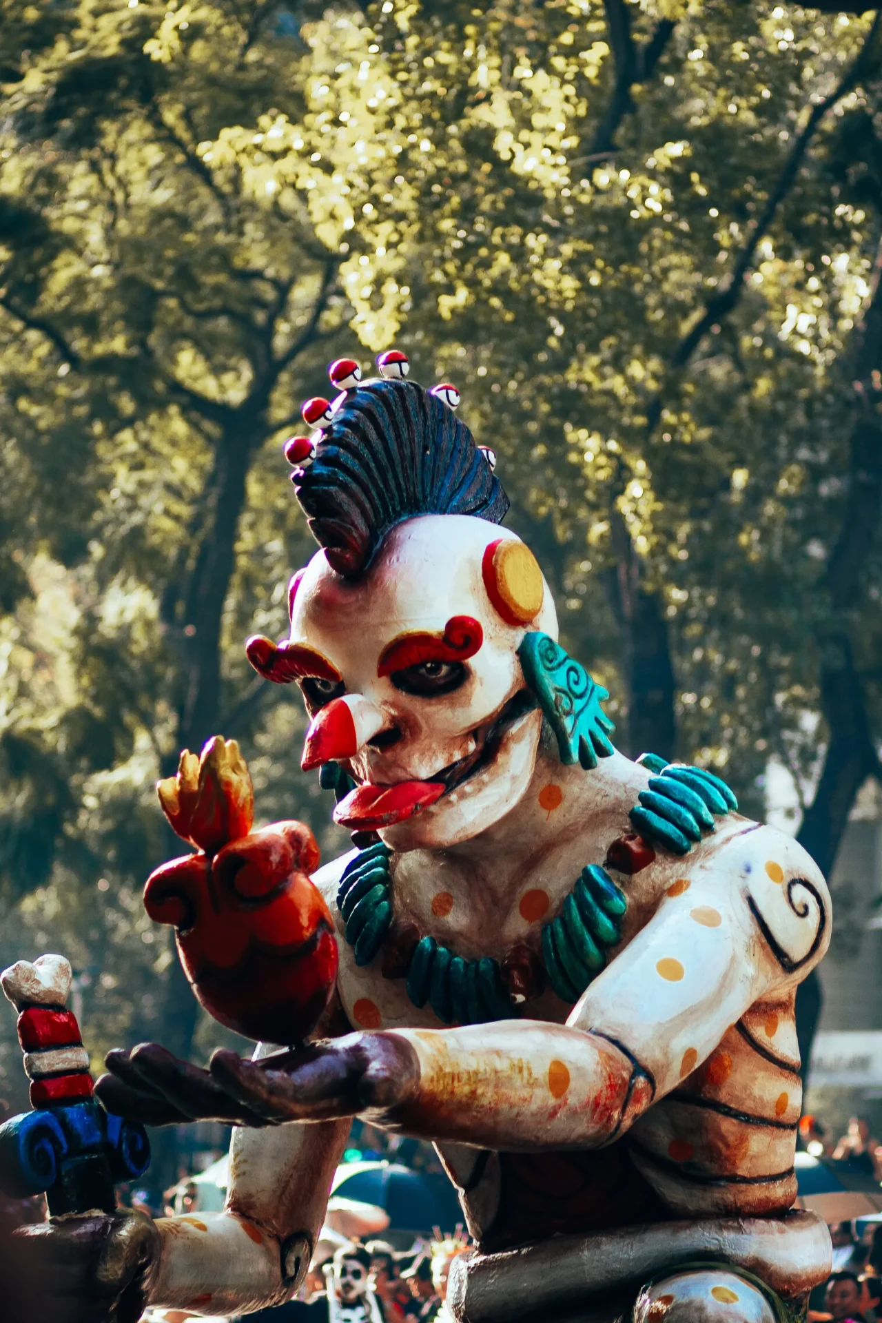 Catrina character photographed during Día de Muertos celebrations
