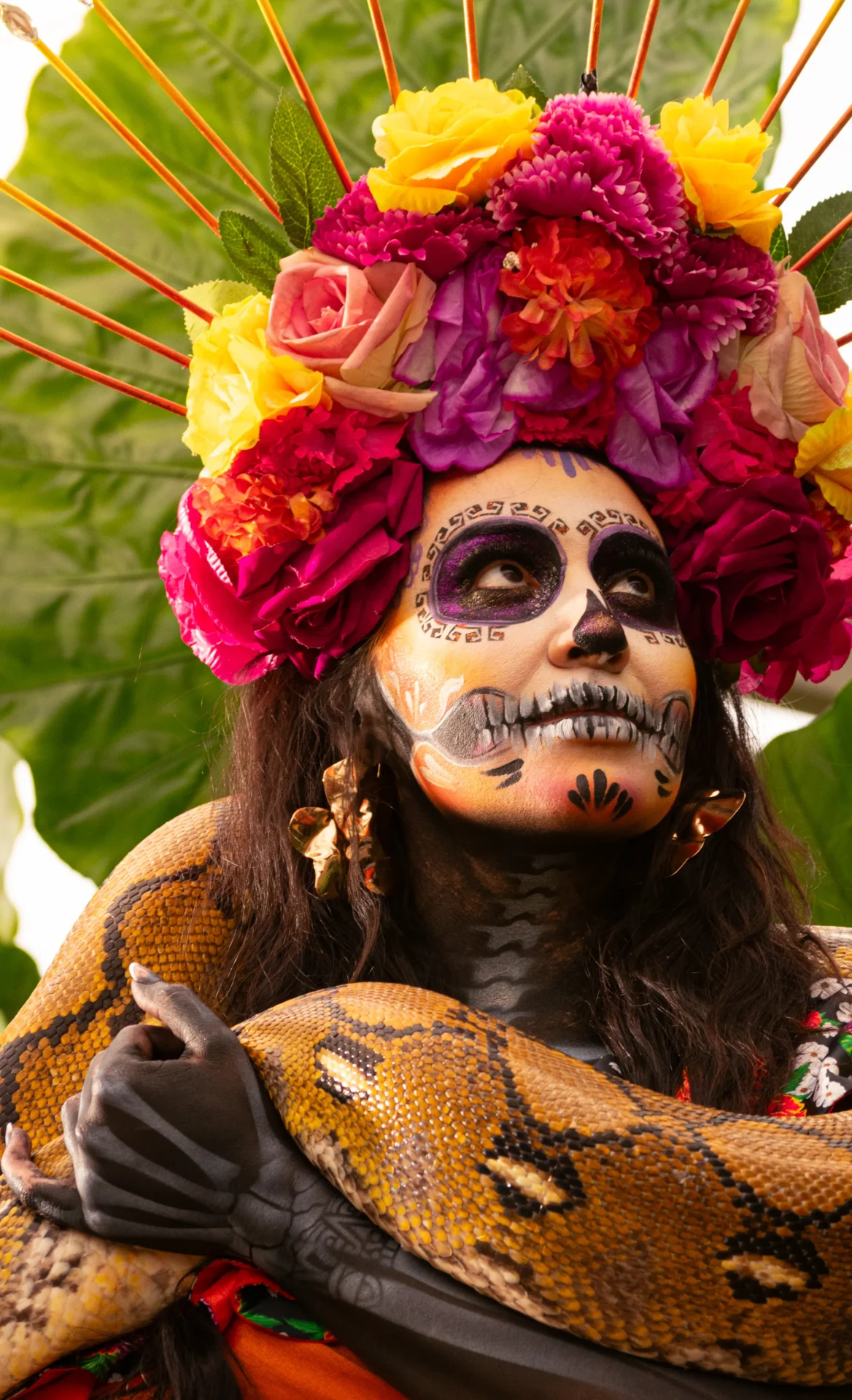 Real Catrina portrait created and photographed by Ale Su Art